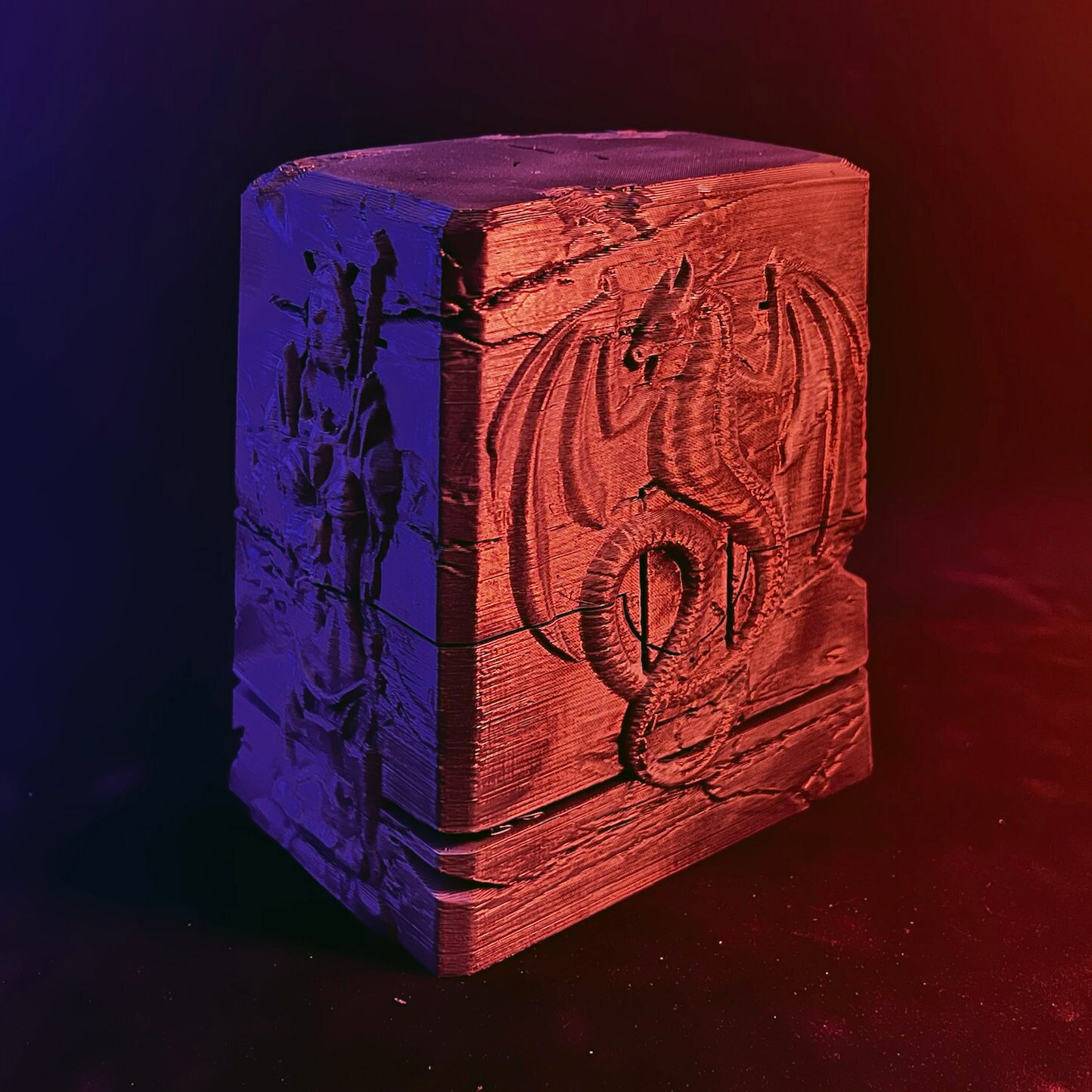 COMMANDER Dragon Knight Tomb Deck Box Magic the Gathering Etsy