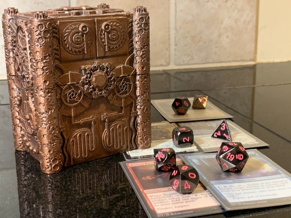 Steampunk Deck Box Magic The Gathering Deck Box Etsy