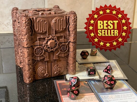 Commander Steampunk Deck Box Magic The Gathering Deck Box Etsy