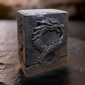 Drachengrab Deck Box Kommandant | Magic the Gathering Deck Box | * mtg * edh * Passend für 100+ Karten | Rollenspiel-Würfelbox