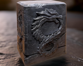 Hand-Painted Dragon Tomb Deck Box: MTG/EDH Card Storage
