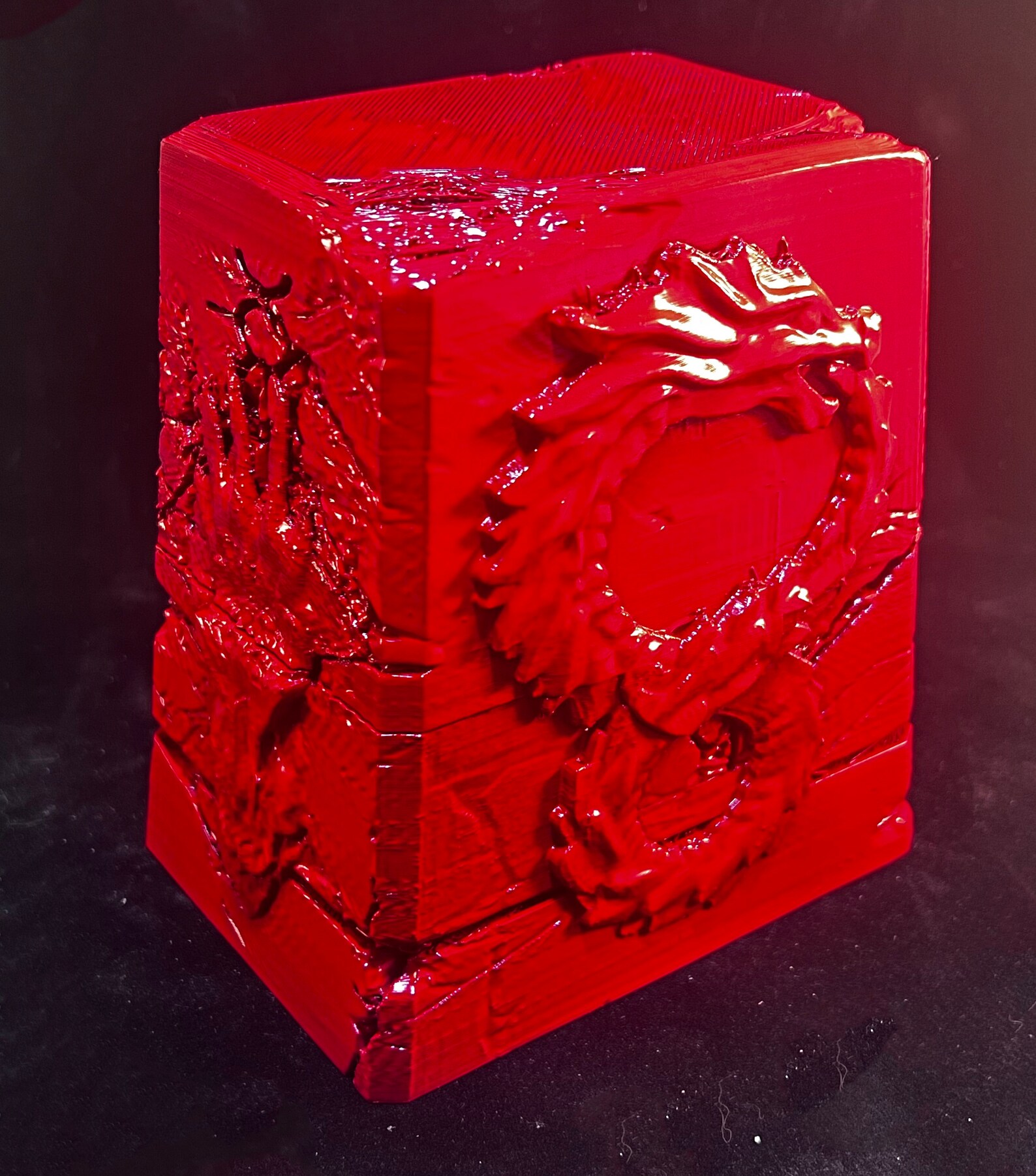 COMMANDER Dragon Knight Tomb Deck Box Magic the Gathering Etsy