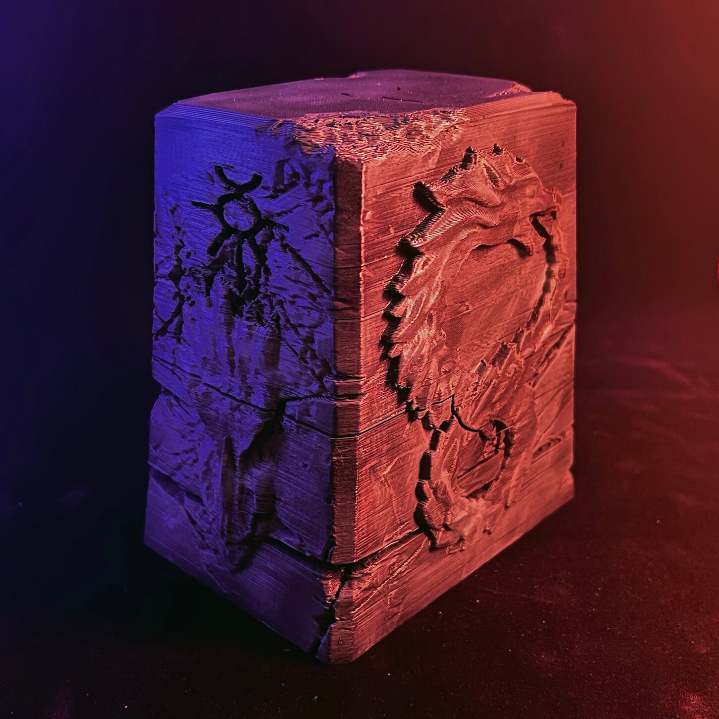 COMMANDER Dragon Knight Tomb Deck Box Magic the Gathering Etsy