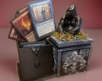 Ape and Gorilla Deck Box Commander | Magic the Gathering | Commander | Fits 100+ Cards | MTG | EDH | The Bonnie Box