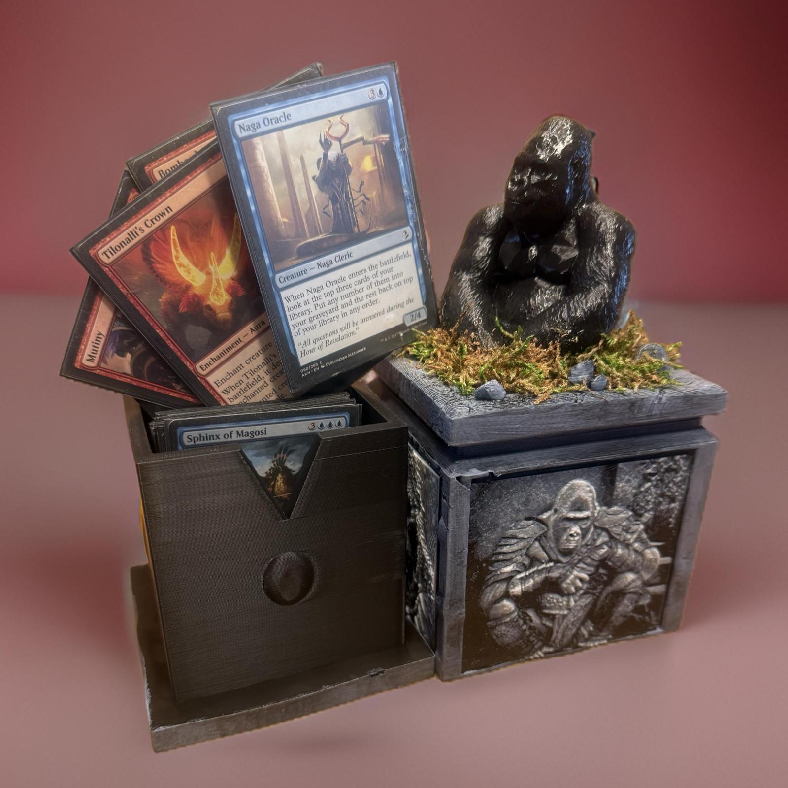 Hand-painted Ape & Gorilla MTG Deck Box: 100+ Card Storage - Etsy