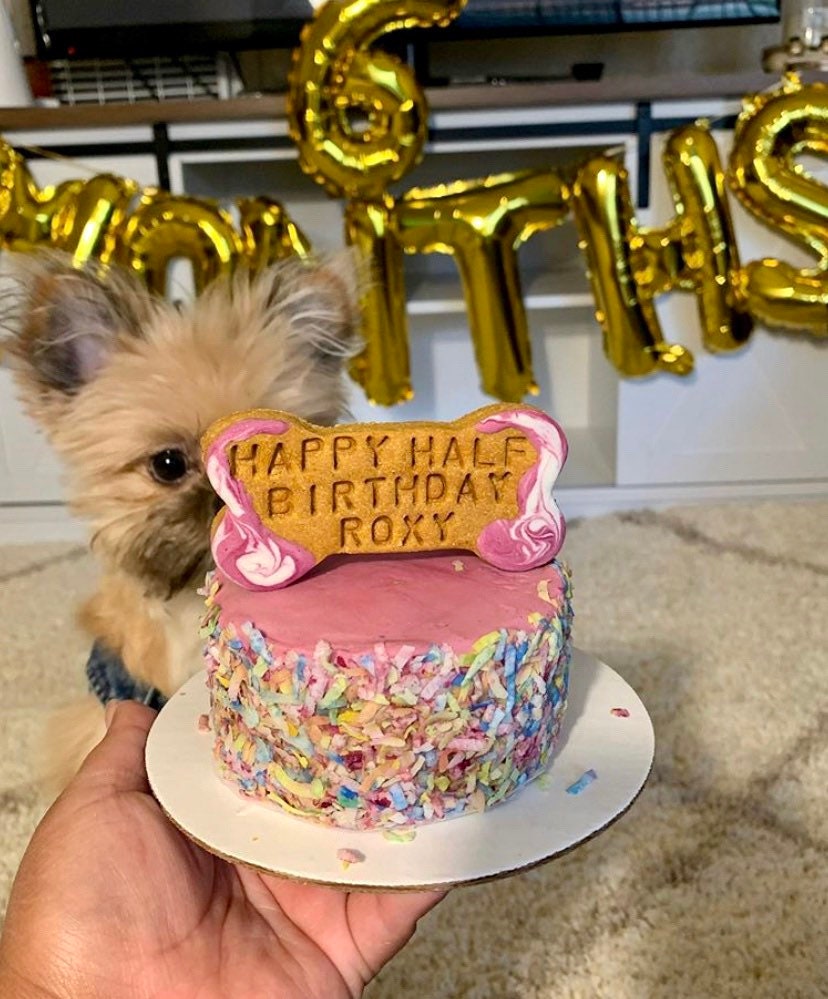 Dog cake 4 inch birthday cake