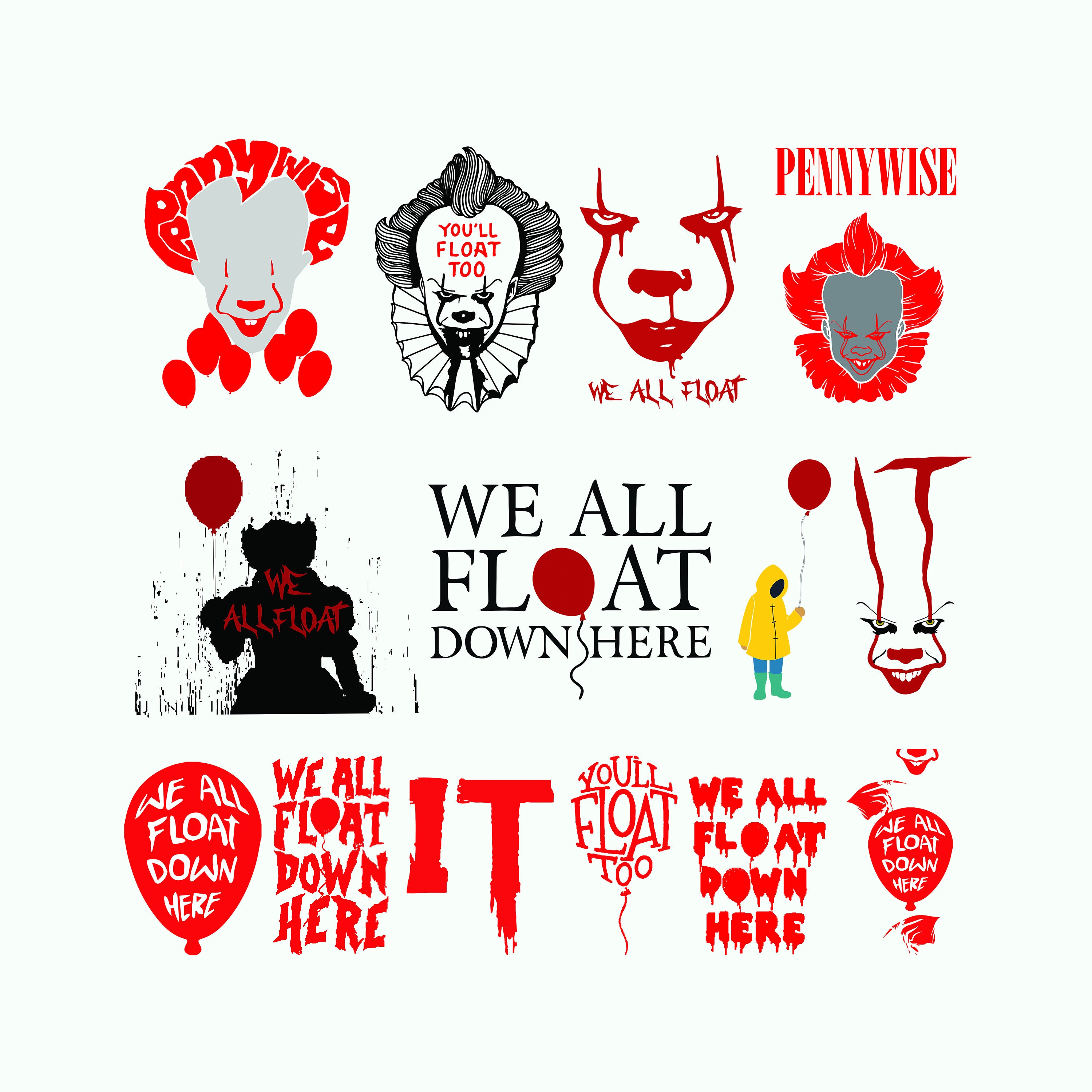 Pennywise Clown SVG Pennywise Art It Movie SVG Pennywise ...