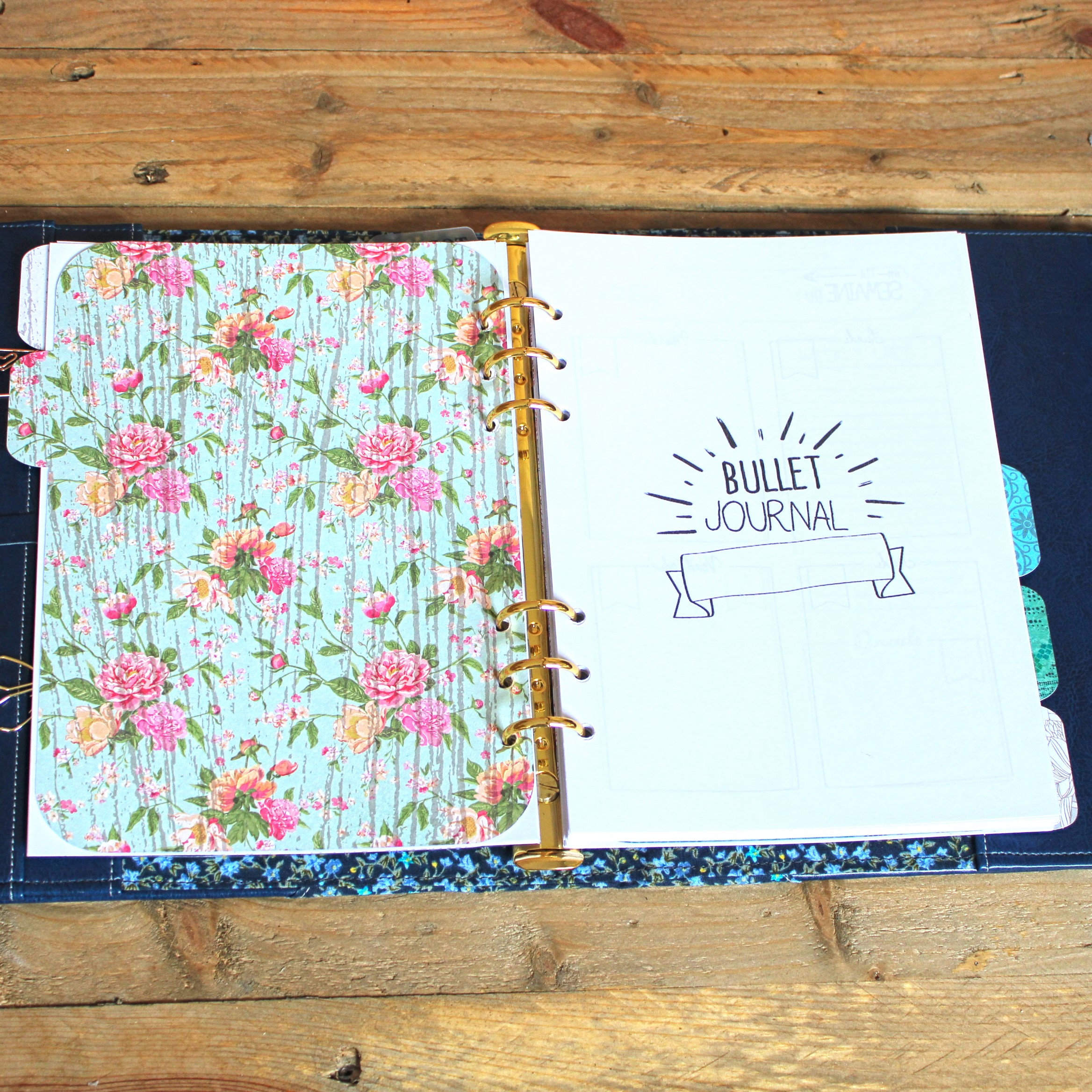 Classeur à Anneaux A5 Rechargeable En Cuir Synthétique - 86 Pages Incluses, 6 Anneaux, Avec Pochettes