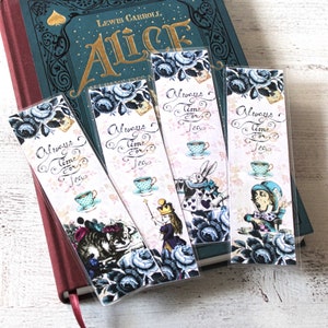 Lot de 4 marque page Alice au pays des merveilles