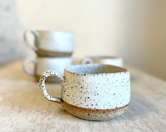 Handmade coffee mug - Morning latte coffee mug - Ceramic mug stoneware - Breakfast ceramic mug - Coffee lover pottery mug