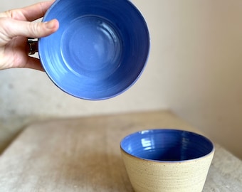Purple pottery bowl, handmade ceramic buddha bowl, handmade food serving bowl, handthrown bowl, breakfast bowl, müslie bowl