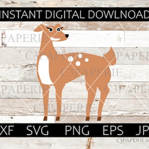 Hirsch Svg, Hirsch, Reh, Weißer Schwanz, Mule Hirsch, Cartoon Hirsch, kommerzielle Nutzung, Vektor Clip Art, Png Jpg