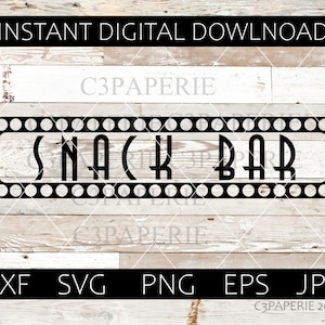 Snack Bar Svg, Movie Time, Popcorn Soda Chips, Family Movie Snacks, Drive In Nachos, Digital Download, Cuttable Printable, Vector Clip Art