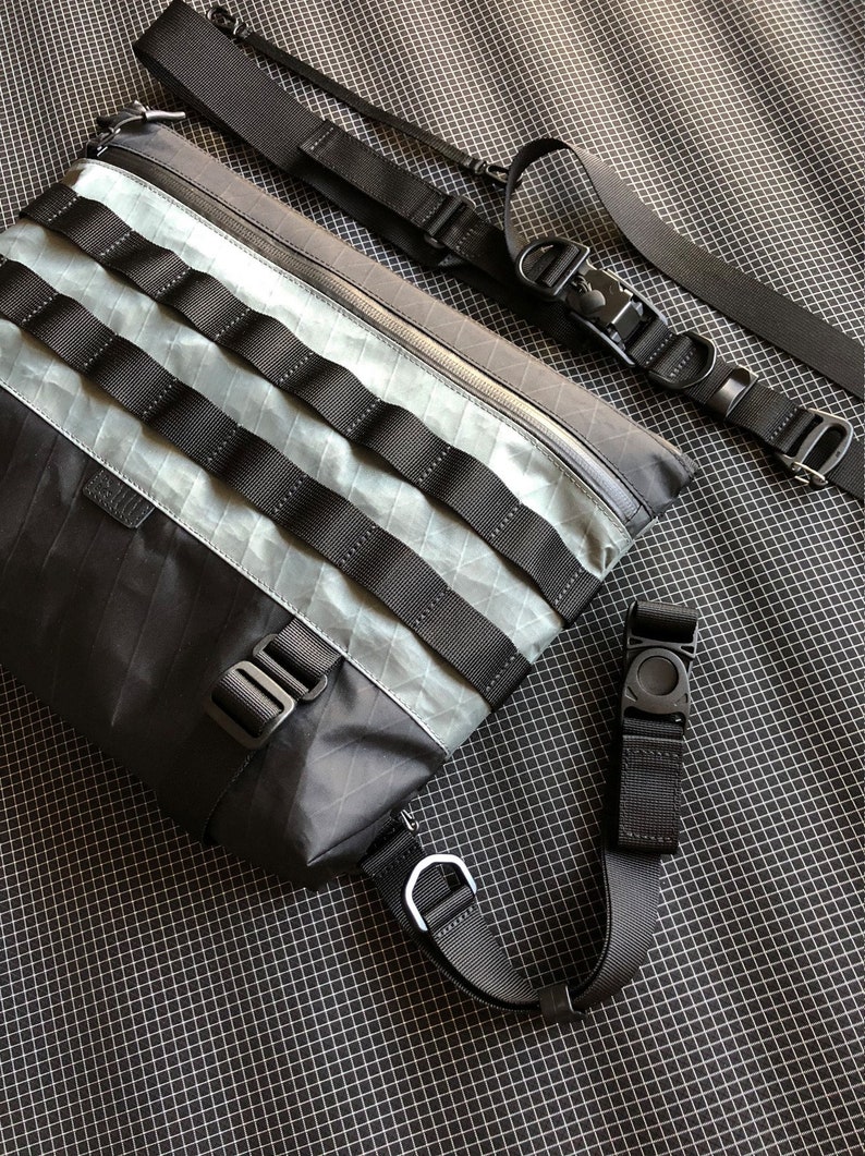Shoulder Bag, Messenger Bag, Techwear, X Pac, Sling Bag, EDC Bag, Commuter bag, lightweight bag, Cycling Bag, Laptop Bag, MacBook bag, D4bgs