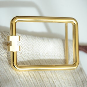 Super Rare 38mm Belt Buckle GOLD with pouch Fibbia Schnalle Boucle ceinture Luxury Belt Buckle Gift