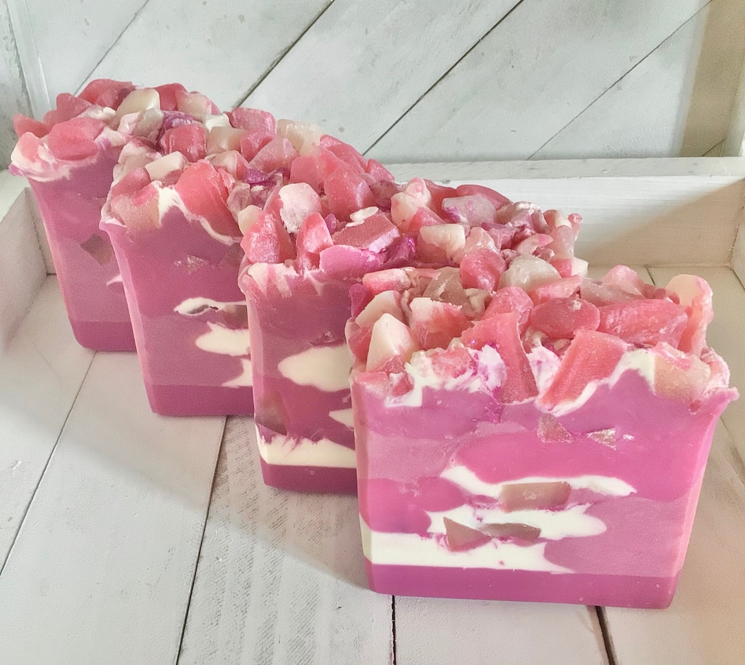 Rose Quartz Soap/ Artisan Soap/ Handmade Soap/ Natural Soap Etsy