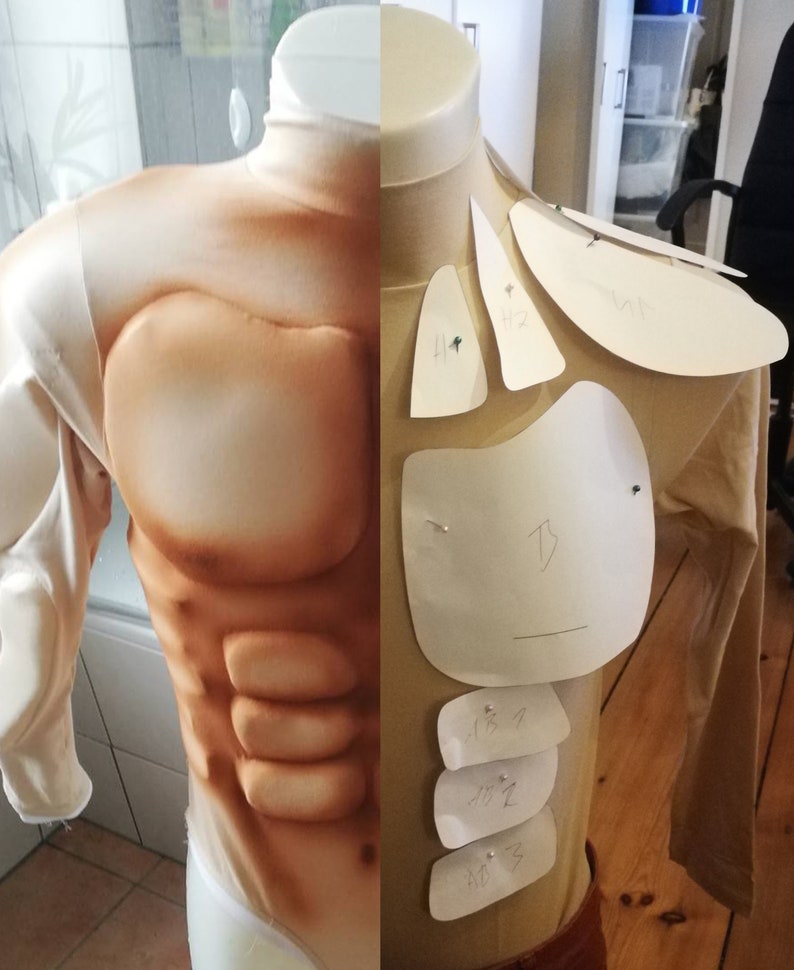 Guide and Pattern to Make Your Own Upper Body Muscle Suit Etsy