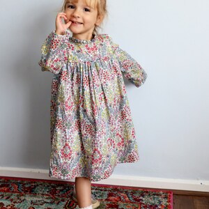 liberty of London girl dress, flower girl dress, summer dress, girls occasion dress, party dress, gift for girls, toddler dress, baby girl