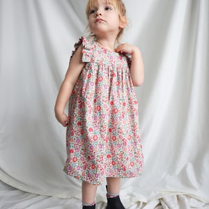 Liberty of London girls dress, floral toddler dress, baby girl clothes, summer dress , bridesmaids dress, girls liberty dress
