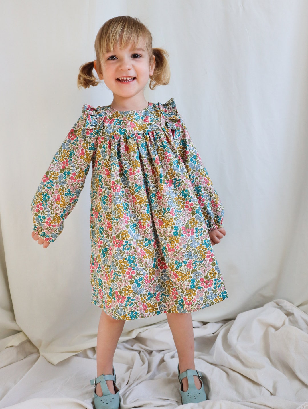 Liberty of London Baby Dress Floral Toddler Dress Baby Girl Clothes Summer Dress Baby Shower Gift Girl flower Girl Dress Newborn Etsy