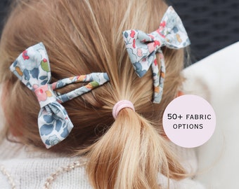 Set Di Accessori Per Capelli: Fiocco E Mollettina Clic Clac In - Foto 5