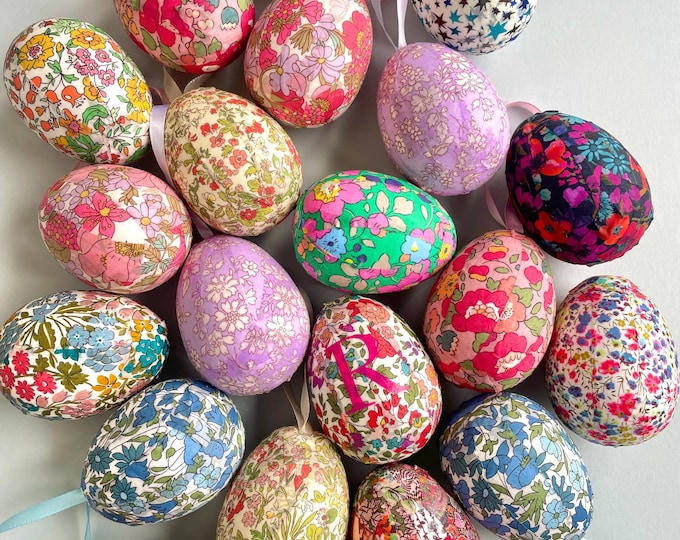 Liberty London Fabric Easter Egg, Reusable Hanging Decoration - Etsy UK