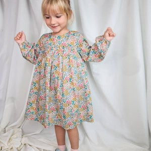 Liberty of London baby dress, floral toddler dress, baby girl clothes, summer dress, baby shower gift girl ,flower girl dress, newborn