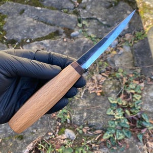Cuchillo Sloyd de 100 mm, cuchillo para tallar madera, cuchillo para tallar cucharas, cuchillo Puukko, cuchillo Kuksa, herramienta para tallar madera, cuchillo para tallar madera