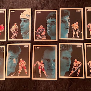 Cartes de hockey de l'équipe de rêve Score 1992 en parfait état