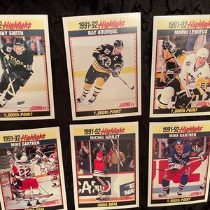 Score des cartes de hockey Highlight 1991-92 en parfait état