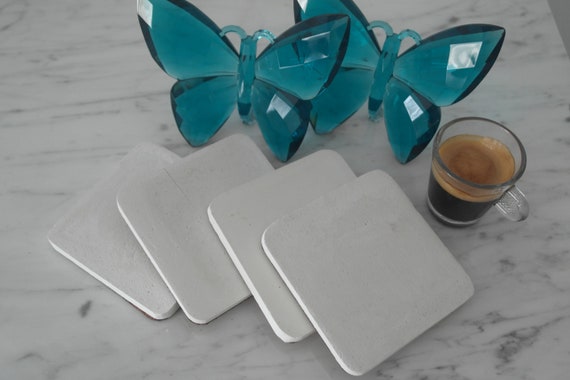 Concrete Decor Gold Painted Concrete Set Of 4 Hexagon Coasters Marble coasters Grey Coasters. Cement coasters Concrete coasters