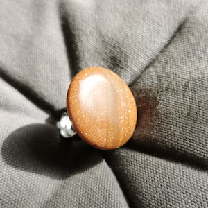 Anillo de piedra solar ajustable