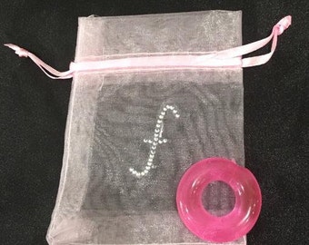 Fluffies diamante bag with a stay hard cock ring