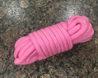 pink soft cotton beginners bondage rope 5m