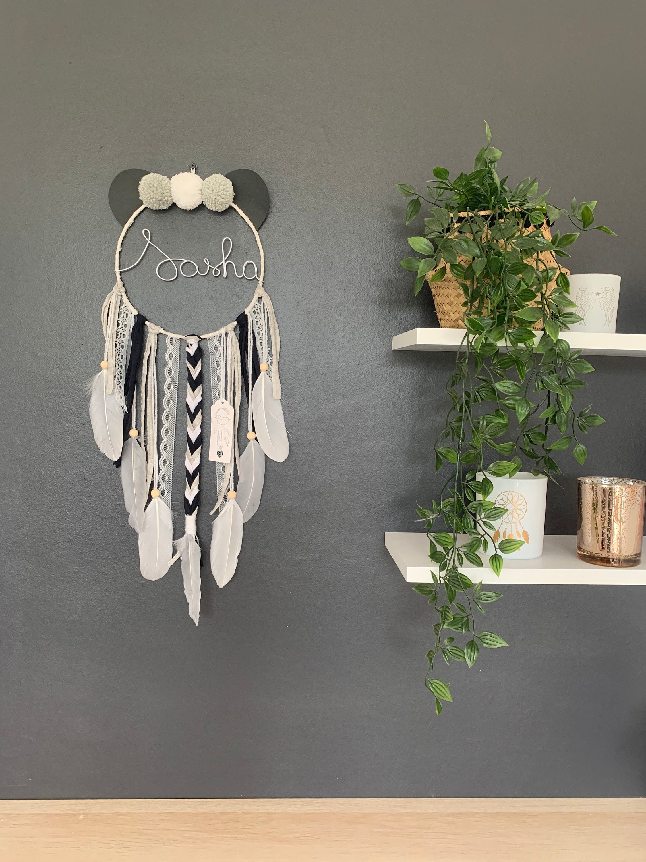 Attrape Rêve Panda Prénom