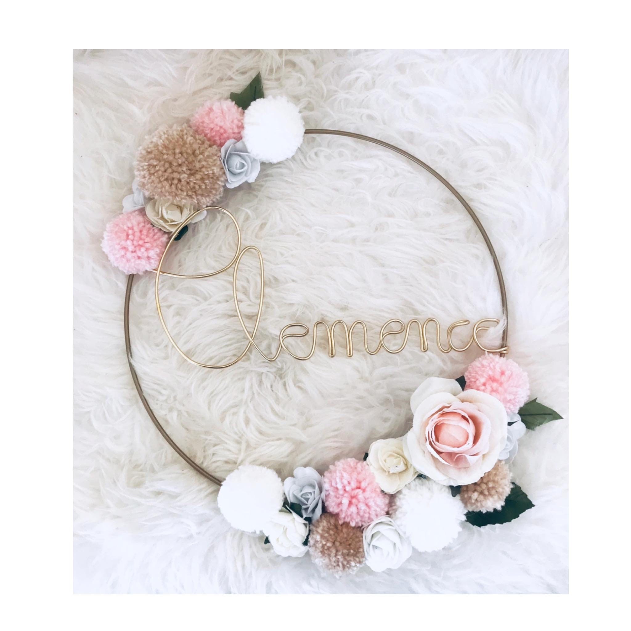 Couronne de Fleurs Personnalisée