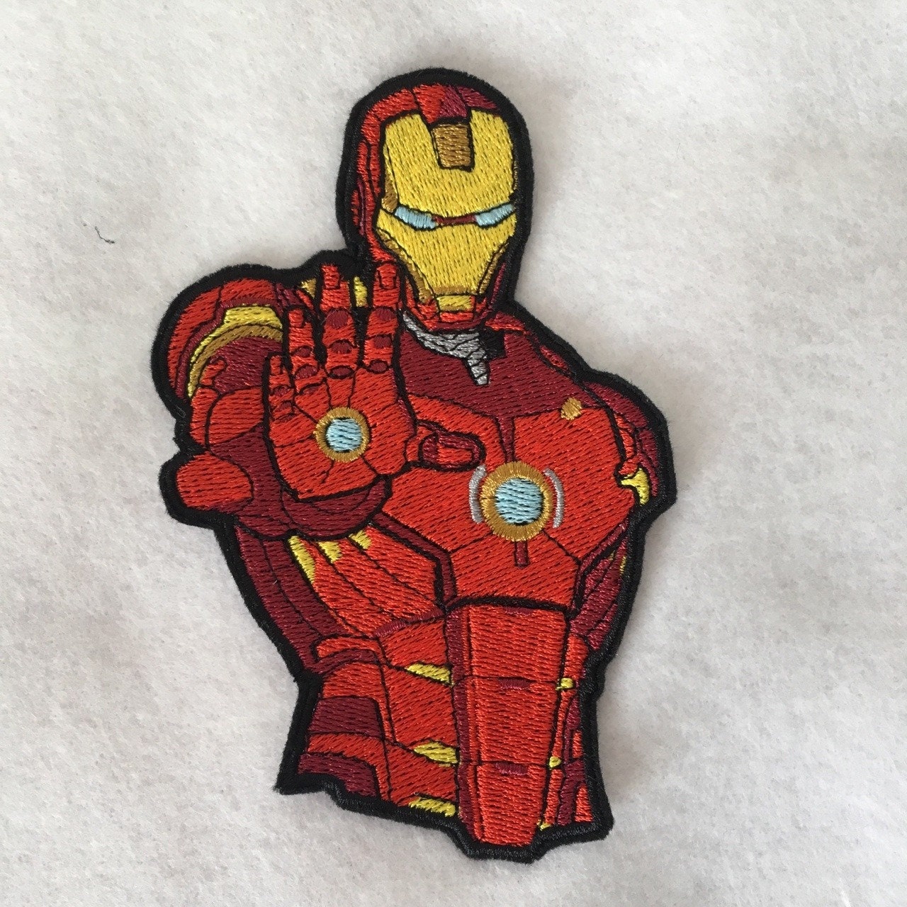 Large and Small Iron Man Avengers Iron on Embroidered Patch | Etsy
