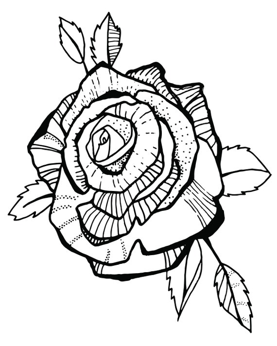 Black Floral Tattoo Gardenia Hand-drawn Flower Temporary - Etsy Sweden Black Floral Tattoo Gardenia Hand-drawn Flower Temporary - Etsy Sweden