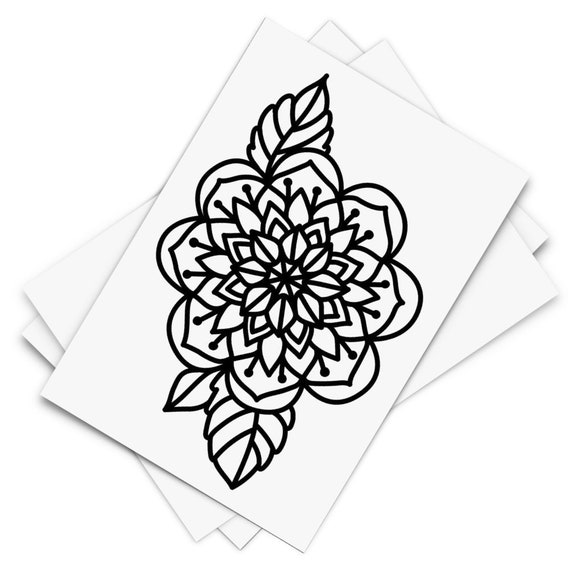 Floral Mandala Tatuaje / Espiritual flor negra tatuaje - Etsy México Floral Mandala Tatuaje / Espiritual flor negra tatuaje - Etsy México