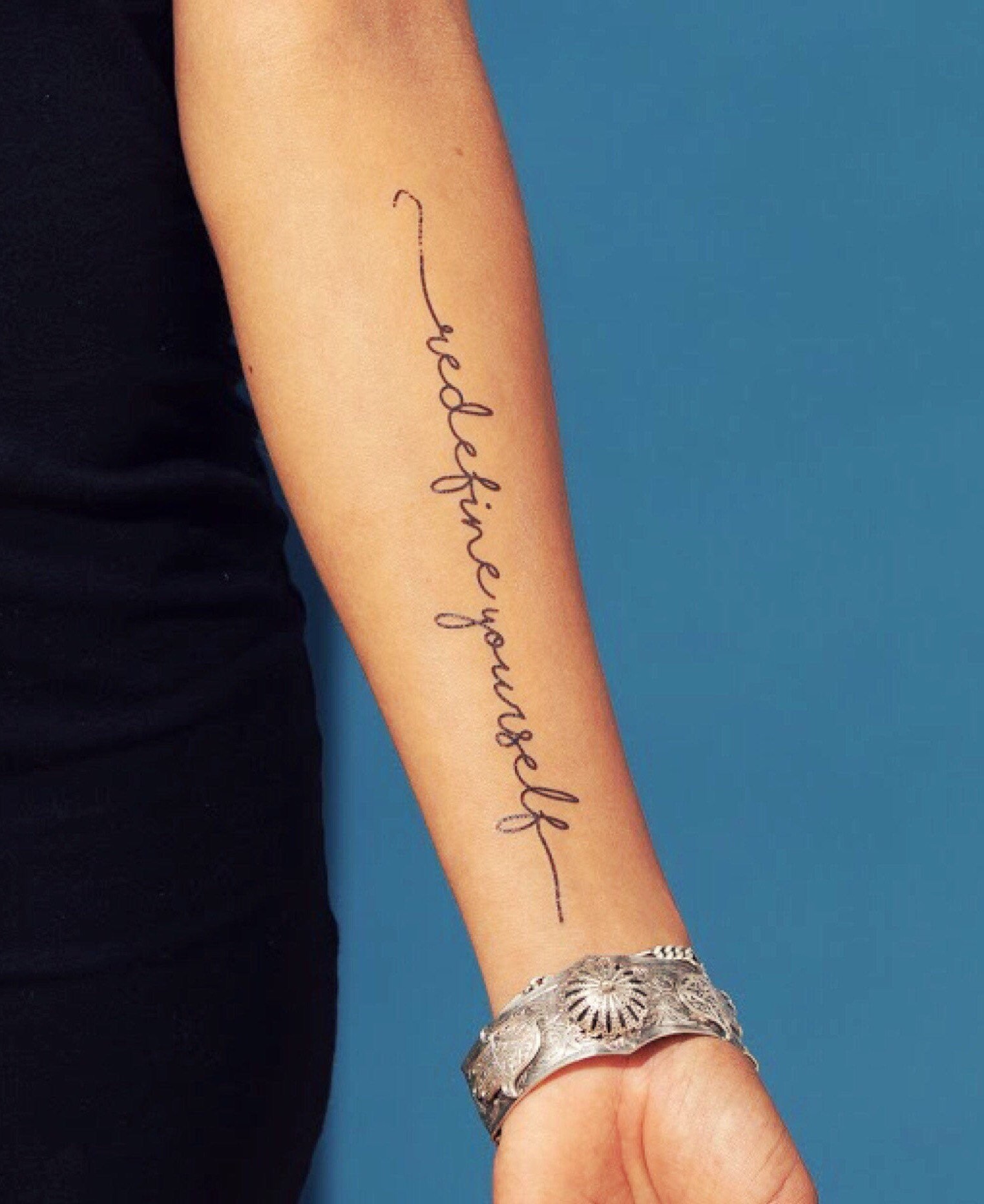 Redefine Yourself Inspirational Tattoo Phrase For Motivation Etsy