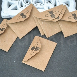 Mini buste 50 pc / Buste di carta molto piccole / Buste minuscole / Mini buste di carta fatte a mano / piccole buste per messaggi, note