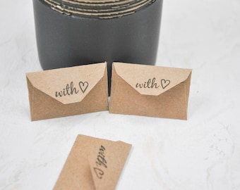 Mini envelopes 50 pc| Very small paper envelopes | Teeny tiny envelopes | Handmade paper mini envelopes | small envelopes for messages,notes