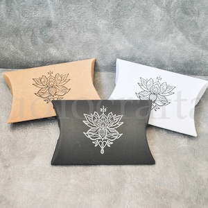 Boîtes d'emballage en papier, blanches, kraft ou noires, lot de 15