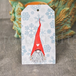 Winter holiday hang gift tags pack of 24, Christmas labels, merry Christmas etiquettes