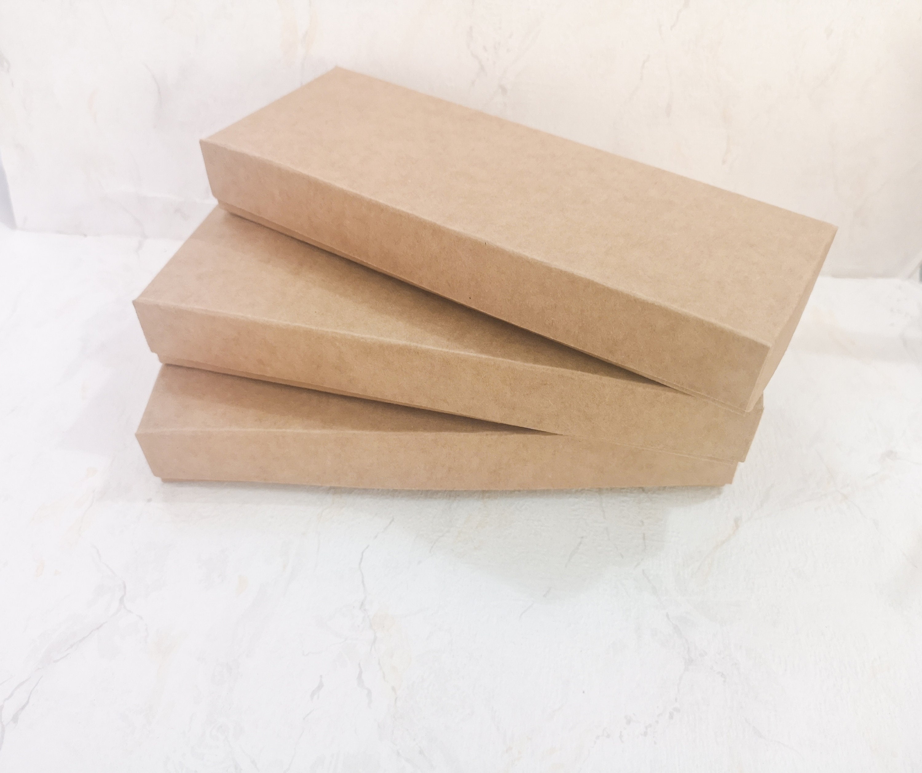 Rectangular Kraft Boxes With Lid Boxes for Packaging Jewelry Etsy