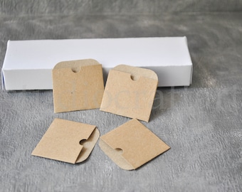 Mini envelopes | Very small paper envelopes | Teeny tiny envelopes | Handmade paper mini envelopes | small envelopes for messages, notes
