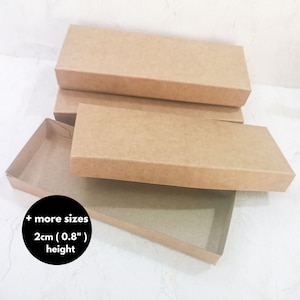 Caixas retangulares kraft com tampa, caixas para embalagem, caixas para joias