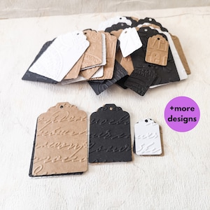 Étiquettes gaufrées, fournitures de scrapbooking, étiquettes en relief, paquet de 30, 3 tailles