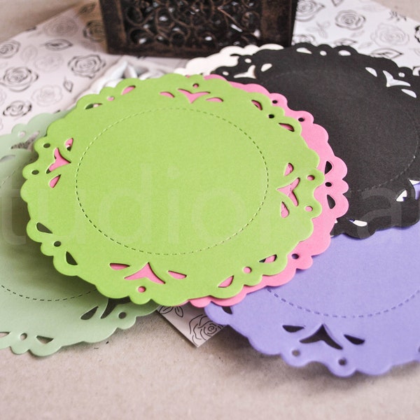 Paper doilies | paper doily | lace paper doily | lace doilies | round doilies for garland | paper round lace | colored cardstock doilies