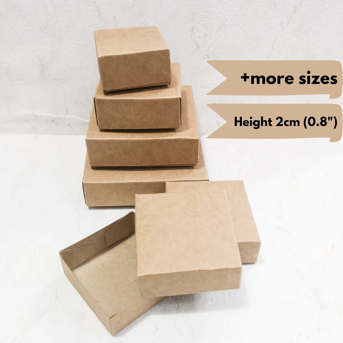 Kraft Boxes With Lid Boxes for Jewelry Favor Boxes Etsy
